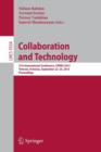 Collaboration and Technology : 21st International Conference, CRIWG 2015, Yerevan, Armenia, September 22-25, 2015, Proceedings - Book