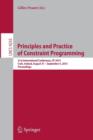 Principles and Practice of Constraint Programming : 21st International Conference, CP 2015, Cork, Ireland, August 31 -- September 4, 2015, Proceedings - Book