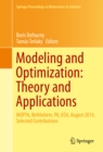 Modeling and Optimization: Theory and Applications : MOPTA, Bethlehem, PA, USA, August 2014   Selected Contributions - eBook