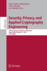 Security, Privacy, and Applied Cryptography Engineering : 5th International Conference, SPACE 2015, Jaipur, India, October 3-7, 2015, Proceedings - Book