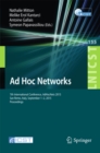 Ad Hoc Networks : 7th International Conference, AdHocHets 2015, San Remo, Italy, September 1-2, 2015. Proceedings - eBook