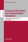 Structural Information and Communication Complexity : 22nd International Colloquium, SIROCCO 2015, Montserrat, Spain, July 14-16, 2015. Post-Proceedings - Book