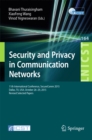 Security and Privacy in Communication Networks : 11th International Conference, SecureComm 2015, Dallas, TX, USA, October 26-29, 2015, Revised Selected Papers - eBook