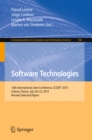Software Technologies : 10th International Joint Conference, ICSOFT 2015, Colmar, France, July 20-22, 2015, Revised Selected Papers - eBook
