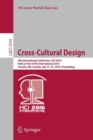 Cross-Cultural Design : 8th International Conference, CCD 2016, Held as Part of HCI International 2016, Toronto, ON, Canada, July 17-22, 2016, Proceedings - Book