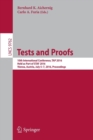Tests and Proofs : 10th International Conference, TAP 2016, Held as Part of STAF 2016, Vienna, Austria, July 5-7, 2016, Proceedings - Book