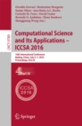 Computational Science and Its Applications - ICCSA 2016 : 16th International Conference, Beijing, China, July 4-7, 2016, Proceedings, Part IV - eBook