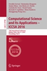 Computational Science and Its Applications - ICCSA 2016 : 16th International Conference, Beijing, China, July 4-7, 2016, Proceedings, Part V - eBook