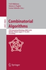 Combinatorial Algorithms : 27th International Workshop, IWOCA 2016, Helsinki, Finland, August 17-19, 2016, Proceedings - Book