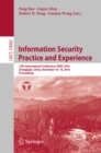 Information Security Practice and Experience : 12th International Conference, ISPEC 2016, Zhangjiajie, China, November 16-18, 2016, Proceedings - eBook