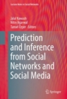 Prediction and Inference from Social Networks and Social Media - eBook