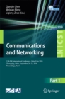 Communications and Networking : 11th EAI International Conference, ChinaCom 2016, Chongqing, China, September 24-26, 2016, Proceedings, Part I - eBook