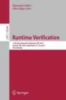 Runtime Verification : 17th International Conference, RV 2017, Seattle, WA, USA, September 13-16, 2017, Proceedings - Book