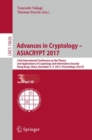 Advances in Cryptology – ASIACRYPT 2017 : 23rd International Conference on the Theory and Applications of Cryptology and Information Security, Hong Kong, China, December 3-7, 2017, Proceedings, Part I - Book