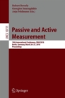 Passive and Active Measurement : 19th International Conference, PAM 2018, Berlin, Germany, March 26–27, 2018, Proceedings - Book