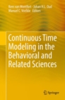 Continuous Time Modeling in the Behavioral and Related Sciences - eBook