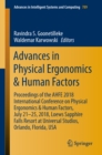 Advances in Physical Ergonomics & Human Factors : Proceedings of the AHFE 2018 International Conference on Physical Ergonomics & Human Factors, July 21-25, 2018, Loews Sapphire Falls Resort at Univers - eBook