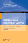 Databases and Information Systems : 13th International Baltic Conference, DB&IS 2018, Trakai, Lithuania, July 1-4, 2018, Proceedings - eBook
