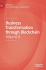 Business Transformation through Blockchain : Volume II - Book