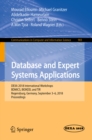 Database and Expert Systems Applications : DEXA 2018 International Workshops, BDMICS, BIOKDD, and TIR, Regensburg, Germany, September 3-6, 2018, Proceedings - eBook
