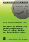 Methoden der Wahrscheinlichkeitsrechnung und Statistik bei der Analyse von Zuverlassigkeitsdaten - eBook