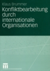 Konfliktbearbeitung durch internationale Organisationen - eBook