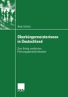 Oberburgermeisterinnen in Deutschland : Zum Erfolg weiblicher Fuhrungspersonlichkeiten - eBook
