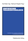 Empirischer Theorienvergleich : Erklarungen sozialen Verhaltens in Problemsituationen - eBook