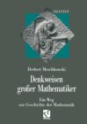 Denkweisen Grosser Mathematiker - Book