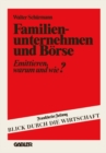Familienunternehmen und Borse : Emittieren - warum und wie? - eBook