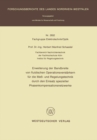 Erweiterung der Bandbreite von fluidischen Operationsverstarkern fur die Me- und Regelungstechnik durch den Einsatz spezieller Phasenkompensationsnetzwerke - eBook