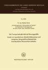 Die Transportattraktivitat als Planungsgroe : - Ansatz zur quantitativen Attraktivitatsanalyse und -prognose, dargestellt am Beispiel des innerdeutschen Personenfernverkehrs - eBook