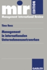 Management in internationalen Unternehmensnetzwerken - eBook