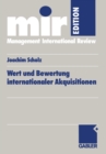 Wert und Bewertung internationaler Akquisitionen - eBook