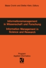 Informationsmanagement in Wissenschaft und Forschung : Information Management in Science and Research - eBook