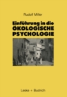 Einfuhrung in die Okologische Psychologie - eBook