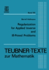 Regularization for Applied Inverse and Ill-Posed Problems : A Numerical Approach - eBook