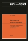 Technische Thermodynamik : fur Studenten des Maschinenbaus und Elektrotechnik ab 1. Semester - eBook