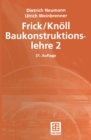 Frick / Knoll Baukonstruktionslehre 2 - eBook