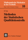 Methoden der Statistischen Qualitatskontrolle - eBook