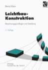 Leichtbau-Konstruktion : Berechnungsgrundlagen und Gestaltung - eBook