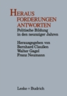 Heraus Forderungen Antworten : Politische Bildung in den neunziger Jahren - eBook