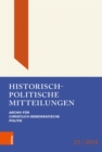 Historisch-politische Mitteilungen : Archiv fur Christlich-Demokratische Politik. Band 25 - eBook