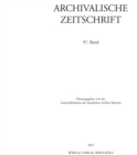 Archivalische Zeitschrift 97 (2021) - eBook
