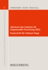 Jahrbuch des Instituts fur  Angewandte Forschung 2022 Festschrift fur Helmut Hopp - eBook