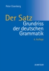 Grundriss der deutschen Grammatik : Band 2: Der Satz - eBook