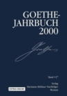 Goethe Jahrbuch : Band 117/2000 - eBook