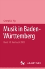 Musik in Baden-Wurttemberg : Jahrbuch 2003 / Band 10 - eBook