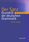 Grundri der deutschen Grammatik : Band 2: Der Satz - eBook