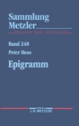 Epigramm : Sammlung Metzler, 248 - eBook